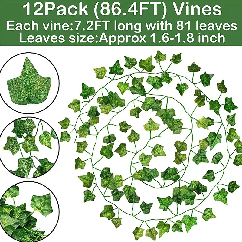 Artificial Ivy Garland Silk Leaves Garden Temu United Kingdom