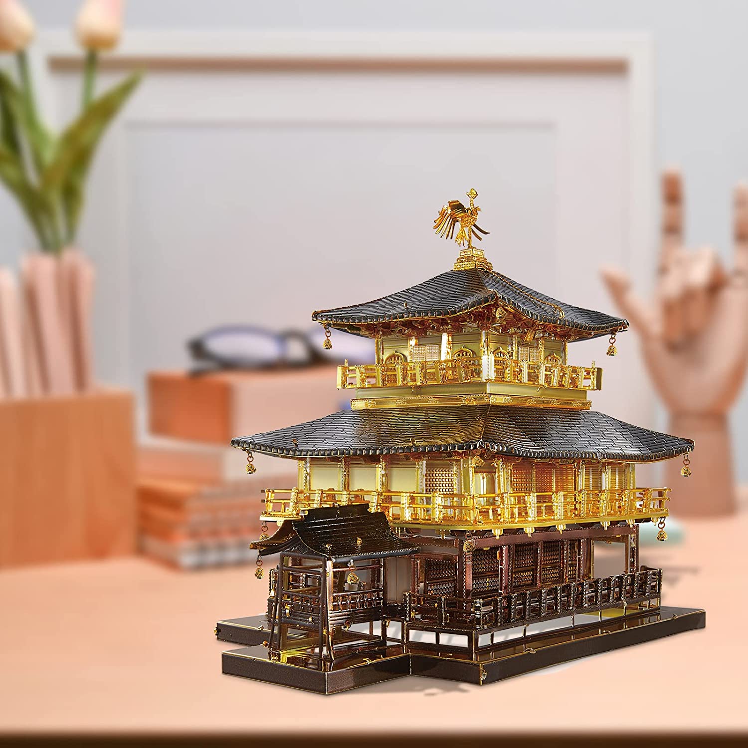 Piececool 3d Metal Model Kits Adults Kinkaku ji Golden Temu