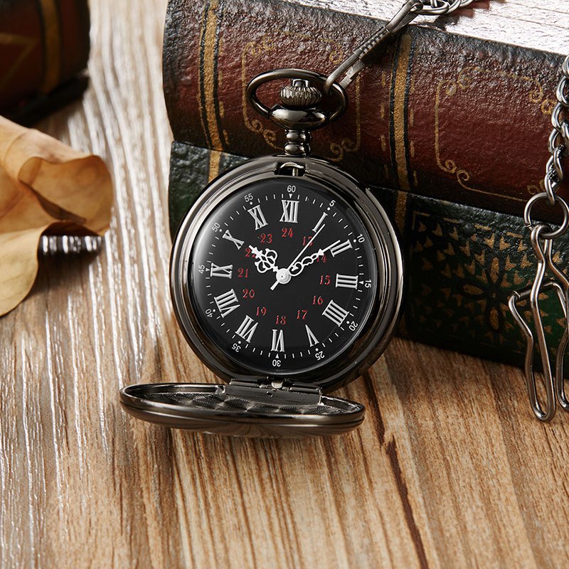 keller weber engraved pocket watch to my son i love you best gift quartz pocket watch chain fob watches men gift present details 5