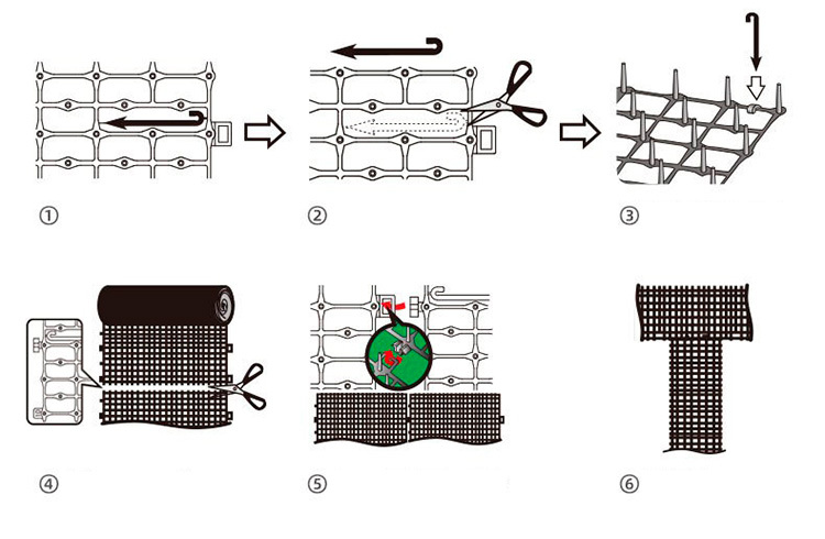 Scat Mat with Spikes Prickle Strips for Cats Dogs Spiked Mat Network Digging  Stopper for Garden Fence Outdoor Indoor Keep Pet Dog Cat Off Couch  Furniture (15.35 x 11.42) 