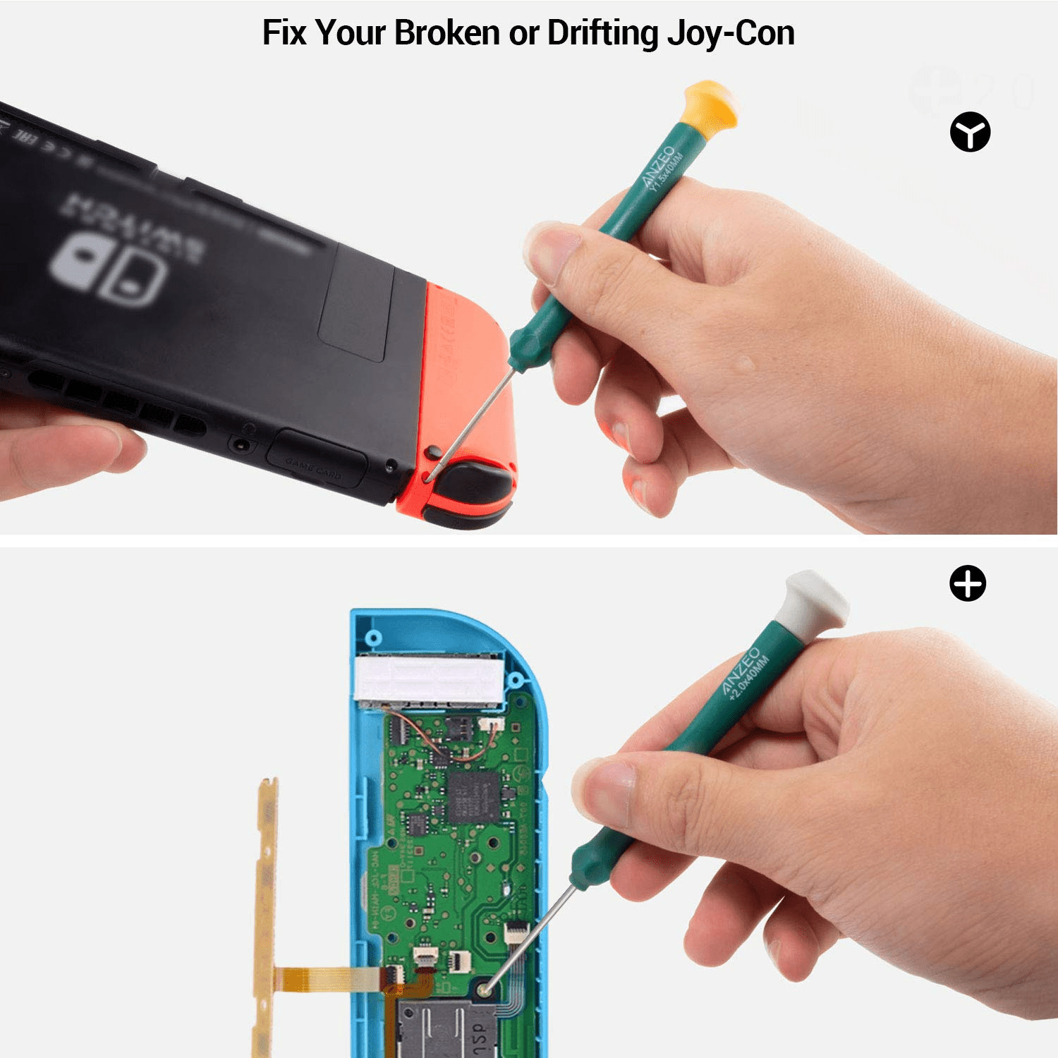 E.Durable Kit d'outils de réparation professionnel pour Nintendo
