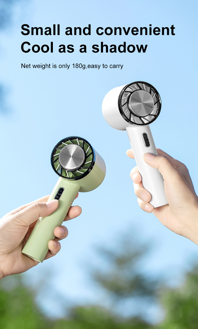 portable hand fan semiconductor refrigeration cooling 2200mah battery usb rechargeable mini handheld fan outdoor air cooler details 7