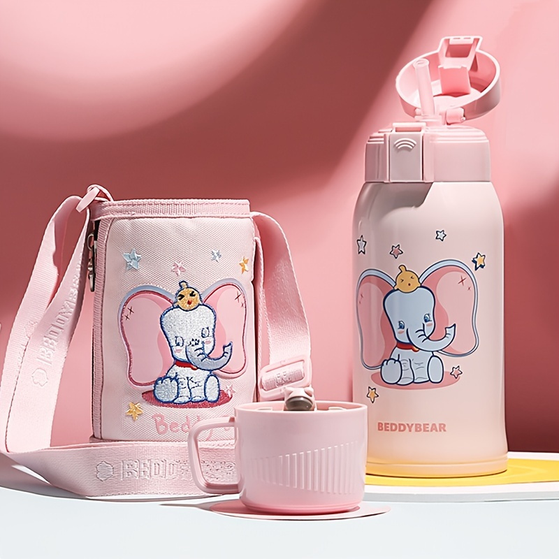 Cup Bear Learning to Drink Thermos Cup Piggy Peppa Pig Baby Girl Straw Cup  Baby Kindergarten