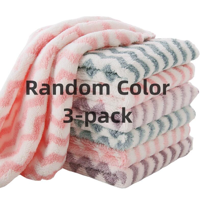 2pcs Random Color Cleaning Rag,Kitchen Dishcloth , Dish Cloths For