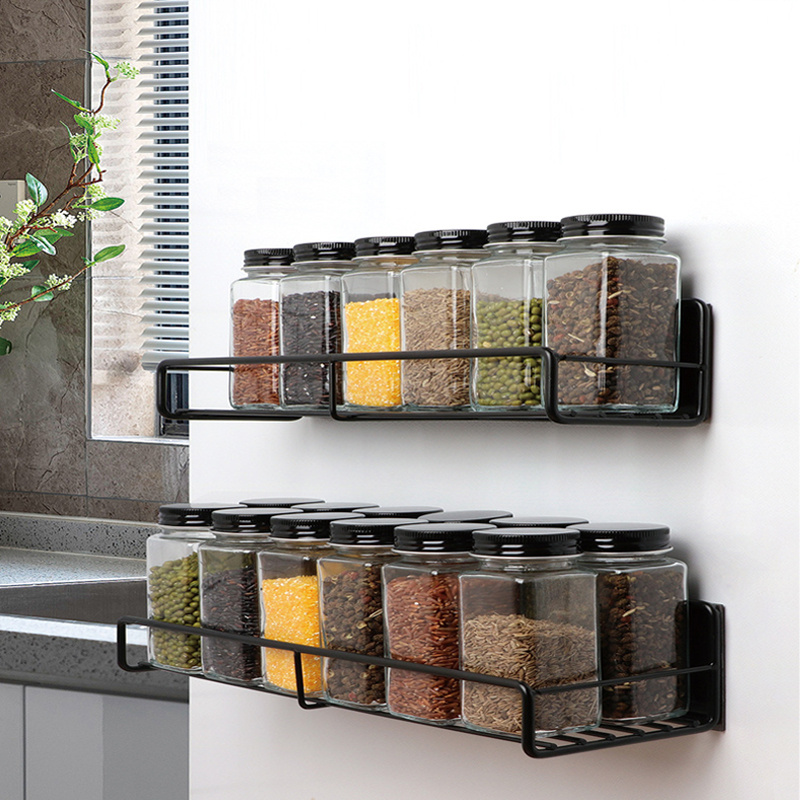 Space-saving Magnetic Spice Rack For Small Kitchens And Apartments -  Perfect Organizer For Spices, Jars, Bottles, And More - Black Metal Cabinet  For Home Kitchen Supplies - Temu