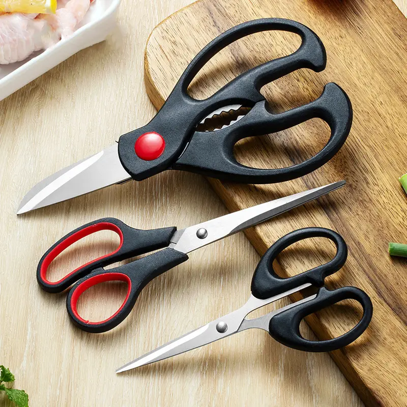 Stainless Steel Strong Kitchen Scissors Set Multi - Temu