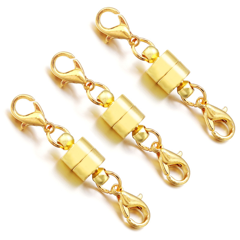 TEHAUX 8 Pcs Lobster Clasp Necklace Clasp Connector Gold Clasp for Necklace  Swivel Clasps Necklace Seperator Lobster Claw Closure Jewelry Necklace