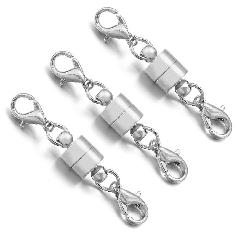 Sterling Silver Jewelry Extender, Magnetic Clasp Converter for Bracelets,  Chain 