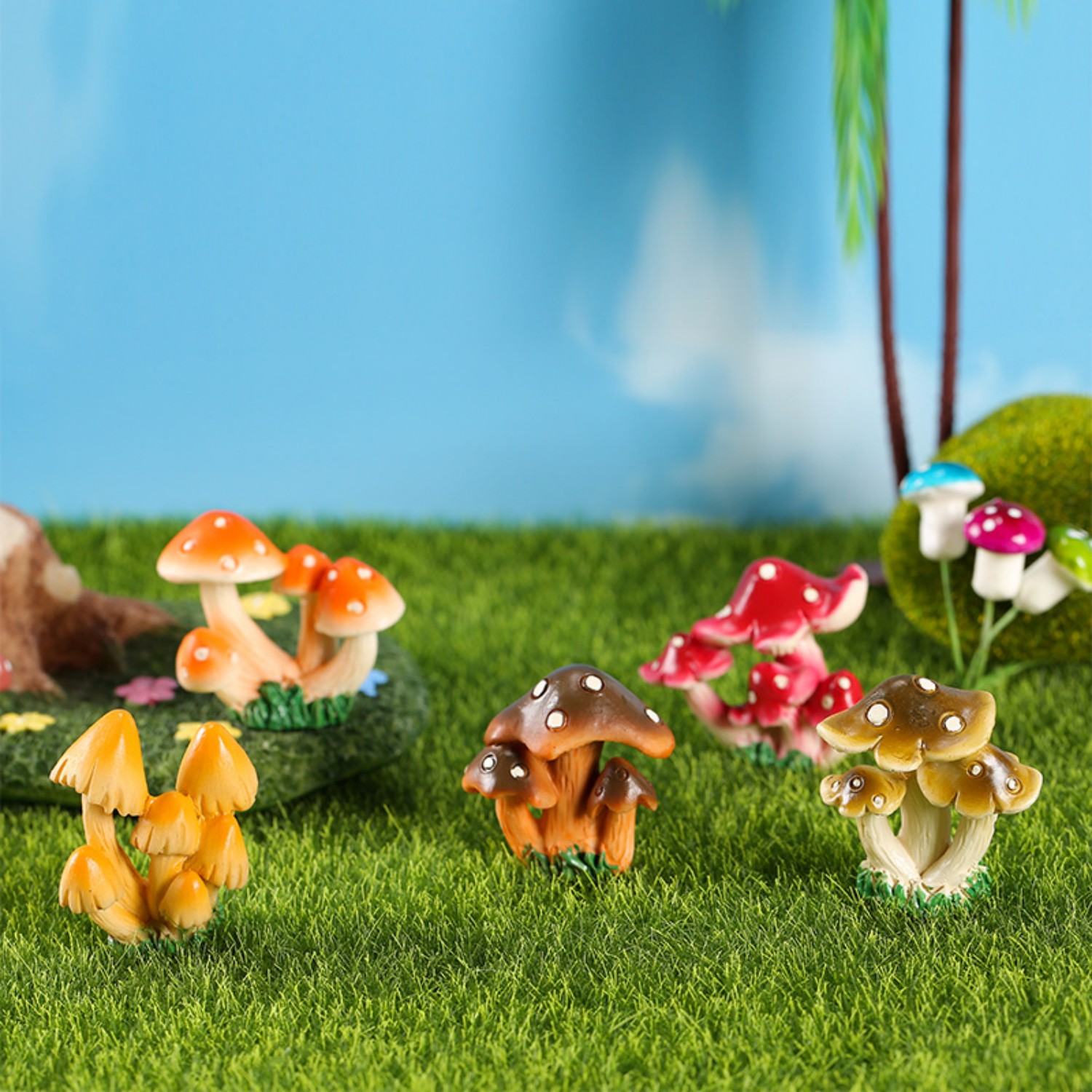 Fairy Garden in Mushroom Land Dissolvable Wrapping Paper