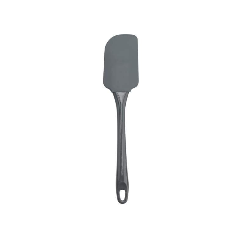  Silicone Frying Spatula Food Grade Spatula Stainless Steel  Handle Oil Filter Spatula Kitchenware Set Cooker Pots Mini (Grey, One  Size): Home & Kitchen