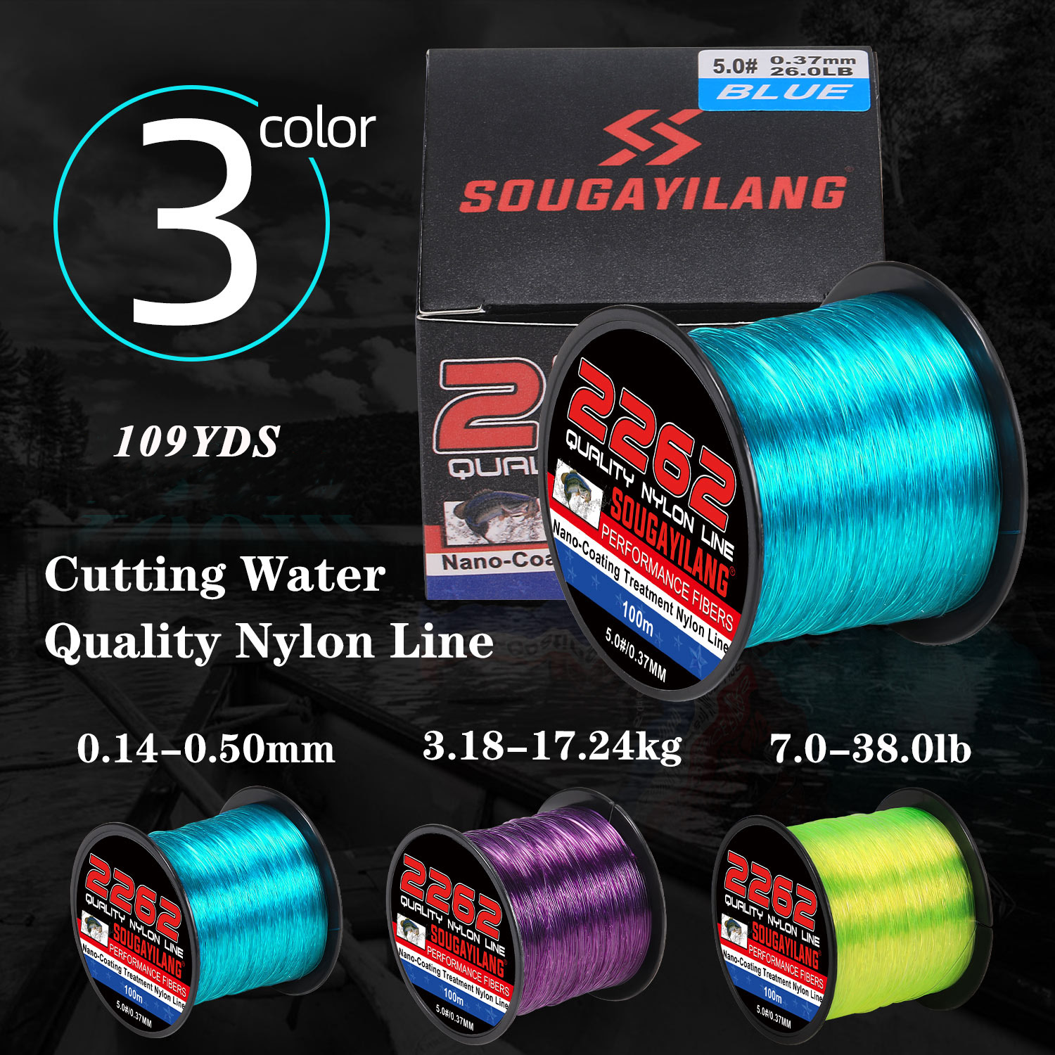 Sougayilang Nano coating Nylon Fishing Line Superior - Temu