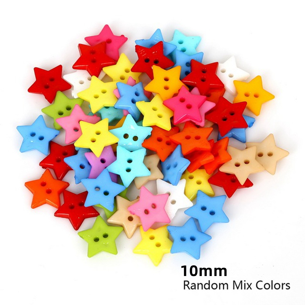 50pcs Mixed Colors 0.51inch Cute Flower Shape Small Buttons For Children's  Clothing Sewing Supplies DIY Accessories