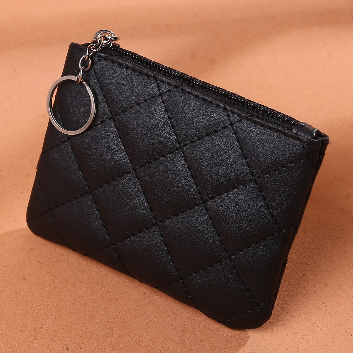 Mini Black Square Bag With Coin Purse Fashion