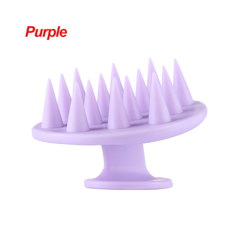 1pcs Silicone Shampoo Brush Scalp Head Massage Brush Multifunctional ...