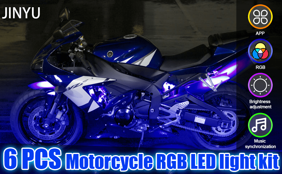 Upgrade Your Motorcycle With A Rgb Led Light Kit Multi color - Temu
