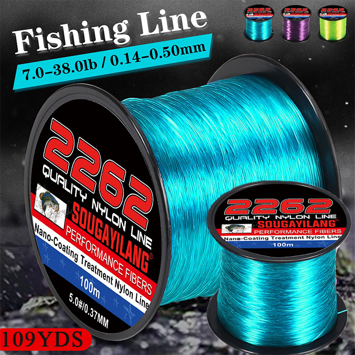 109yds Superior Abrasion Resistant Monofilament Fishing Line - Sougayilang  Nano-Coating Treatment for Outdoor Fishing Accessories