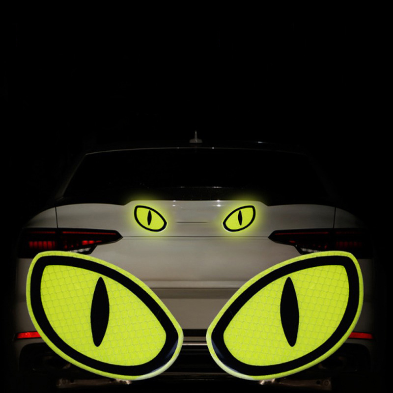 Enhance Safety: 2Pcs Reflective Stickers for Vehicles