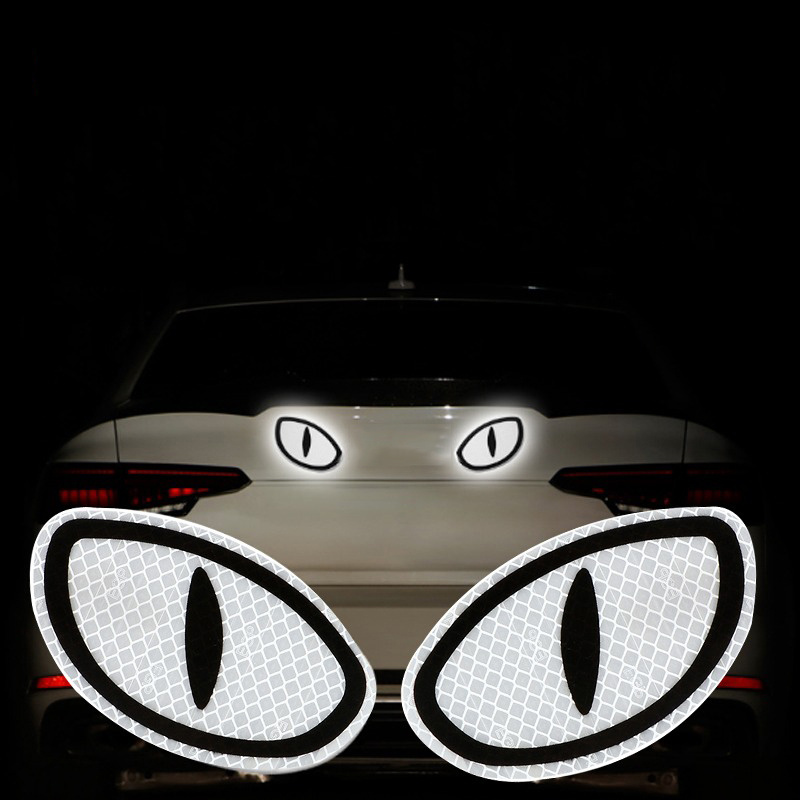 Enhance Safety: 2Pcs Reflective Stickers for Vehicles