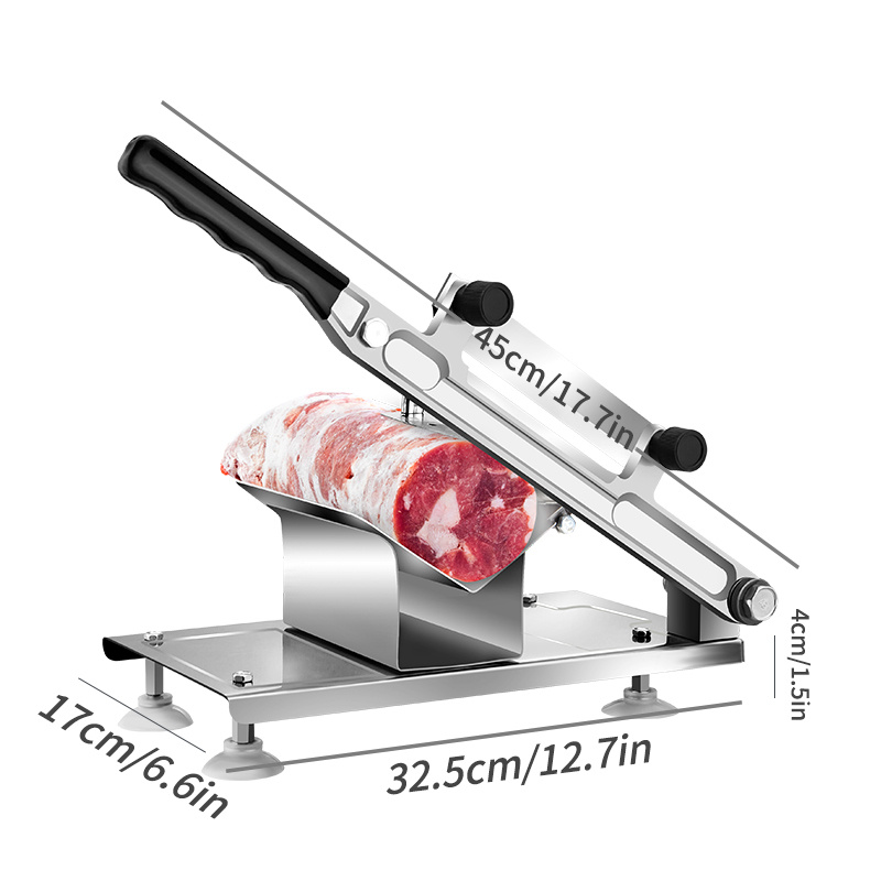 Spring Automatic Meat Delivery Food Cutter Slicing Machine Manual Slicer  Fat Beef Roll Lamb Roll Meat