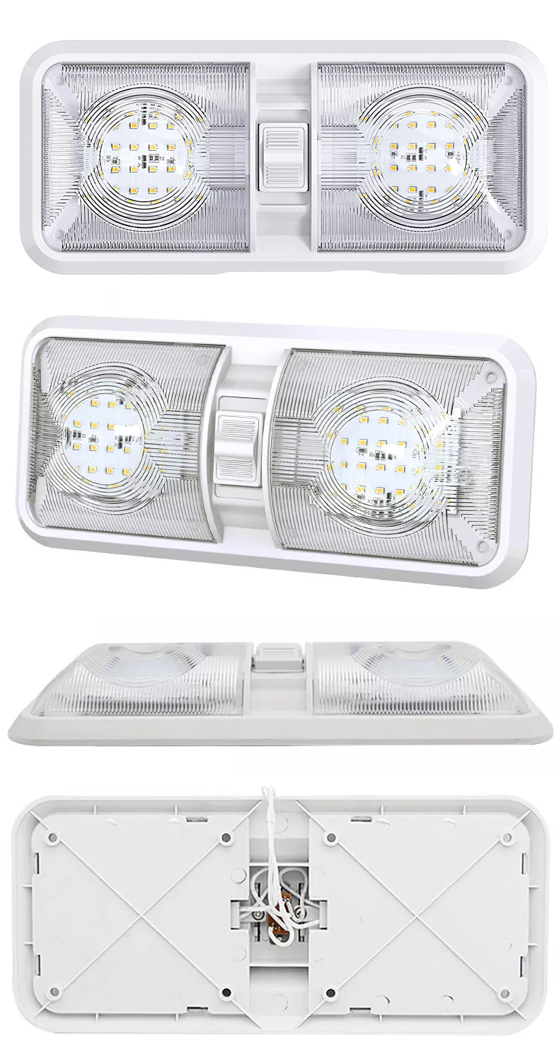 Leisure Led Rv Led Plafoniera A Doppia Cupola Interruttore - Temu Italy