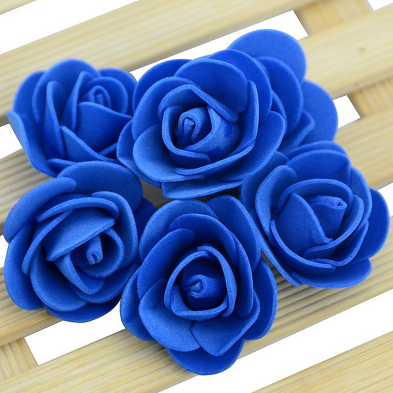  D-Seven 100PCS Artificial Flowers 3CM Mini Fake Roses