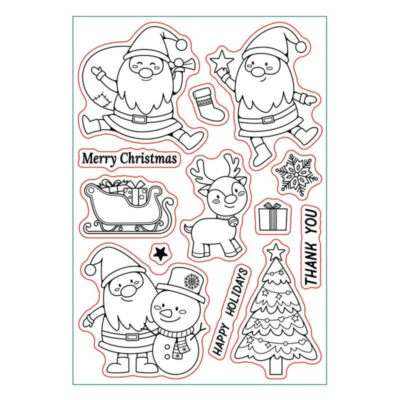 Nutcracker Silicone Clear Stamps Guards Transparent Stamps for Holiday  Greeting Cards Making DIY Scrapbooking Photo Album Decoration Paper Craft