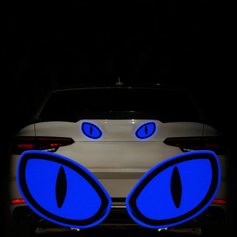 Enhance Safety: 2Pcs Reflective Stickers for Vehicles