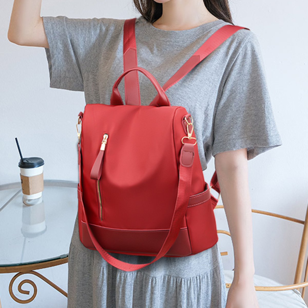 Anti Theft Backpack Purse Convertible Strap