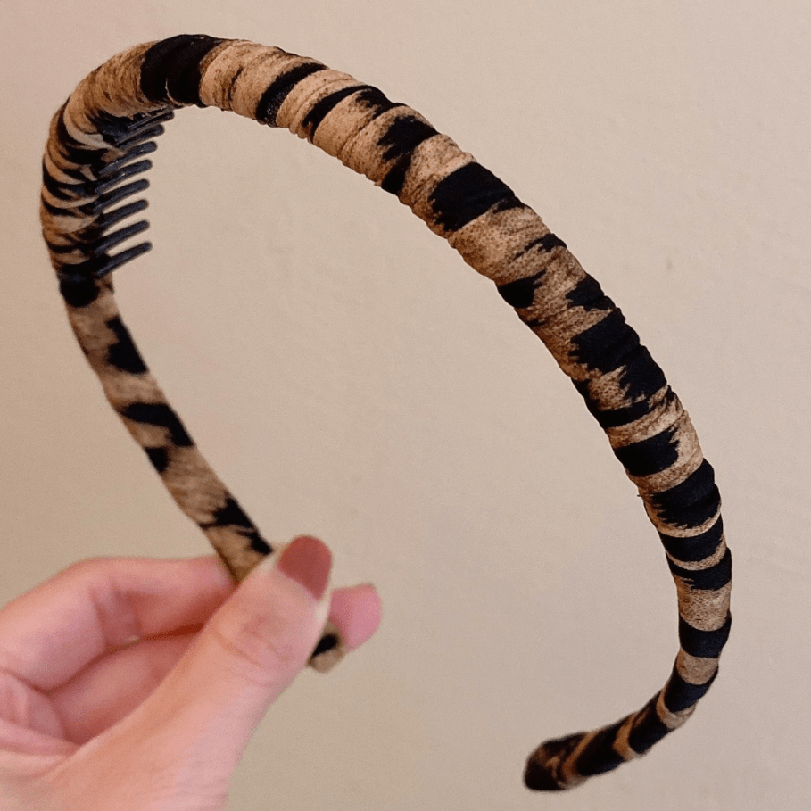 Fabric Thin Headband Leopard Print Hairband Teeth Non slip - Temu