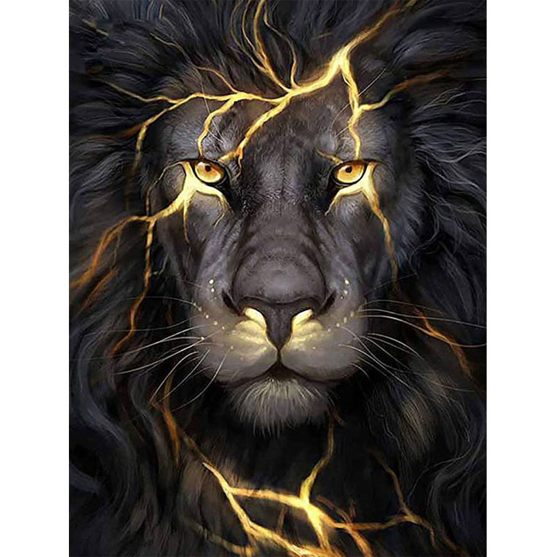 Lion Jesus Christ Cross 5D Diamond Painting Kit Embroidery Home Wall  Picture Art