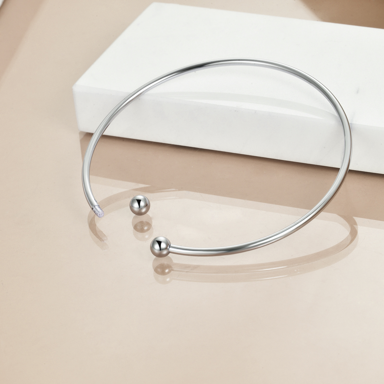 925 Silver Open Bracelet Women's Jewelry Gift