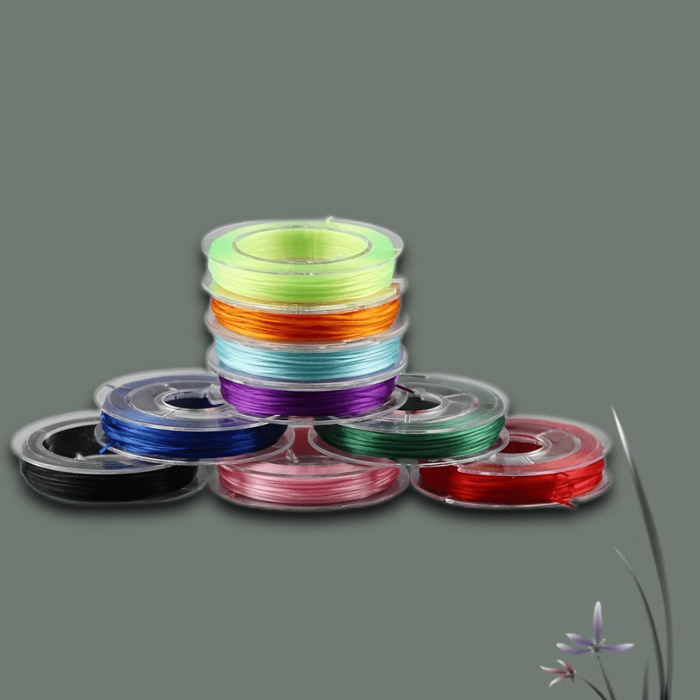 Elastisches Silikondraht – 0,8 Mm, 100 M, Transparent, Für Armbänder & Perlen, Kinderfreundlich