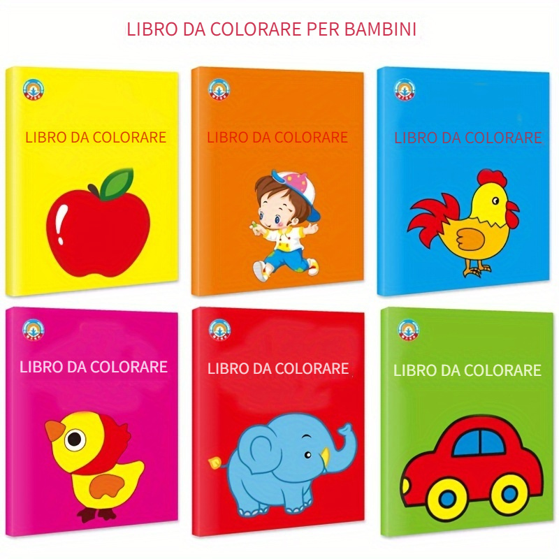 Libri Da Colorare Per Bambini - Spedizione Gratuita Per I Nuovi Utenti -  Temu Italy