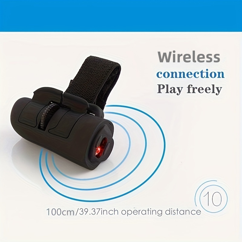 1pc Wireless/Battery- Wireless Mouse Compatible for PC, Phone, Tablet - Mini Right-Handed Optical Mouse with Ring, Plug & Play for Smartphones, Tablets, Laptops, Desktop Computers (AAA Battery Not Included)