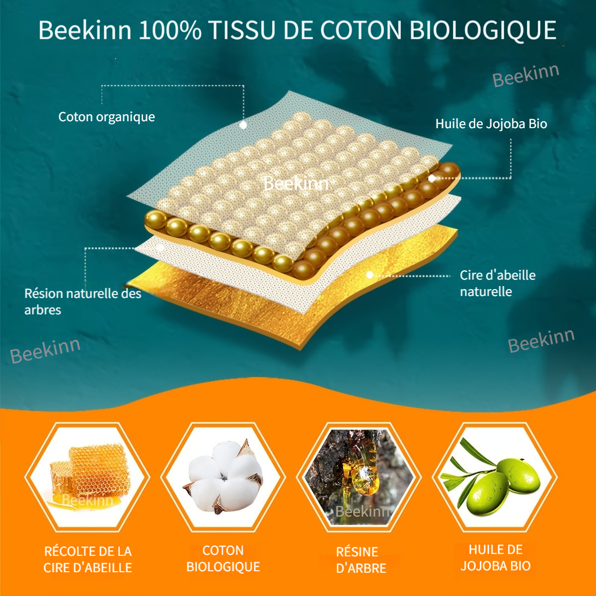 Cire d'abeille - 100 g, biologique & usage aliment acheter en ligne