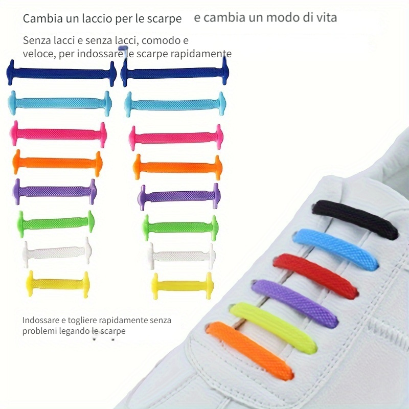 Lacci Scarpe In Silicone Senza Lacci 16 Pezzi Lacci Scarpe - Temu