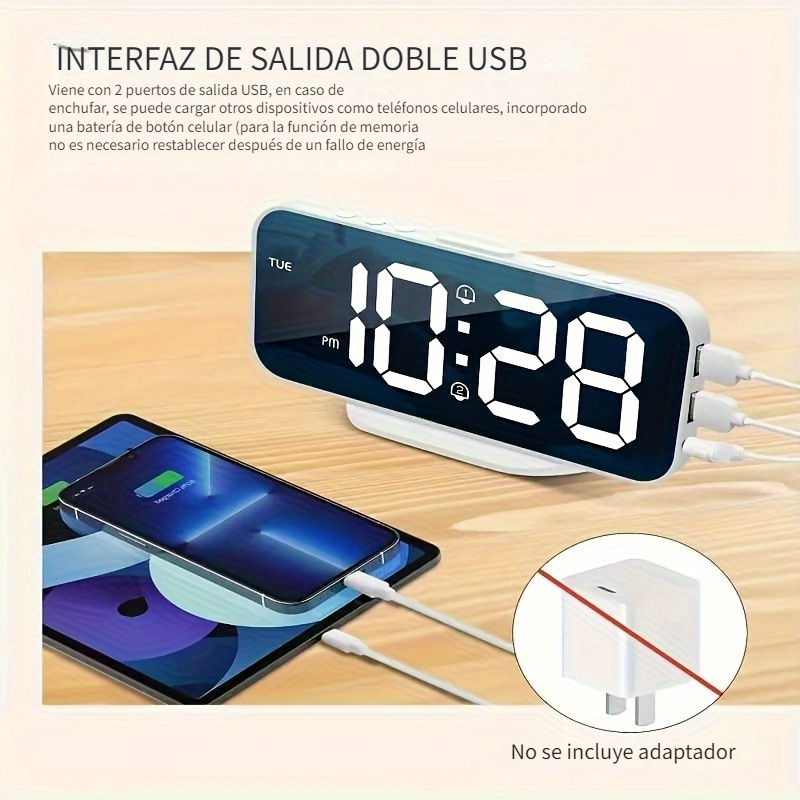 Reloj digital para pantalla de online celular