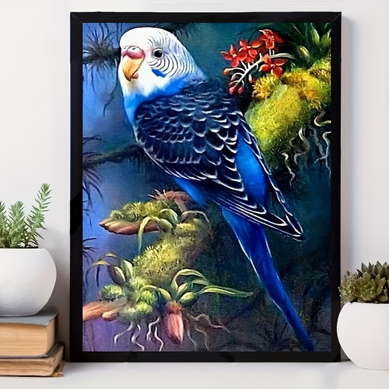 

1pc 5d Diamond Painting Set Cartoon Parrot Pattern Suitable For Adults Or Beginners Diy Full Rhinestone Painting Diy Painting Cross Stitch Art Craft Home Wall Decor