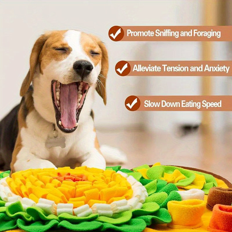 Pet Sniffing Mat, Puppy Play Mat Dog Interactive Toy Slow Eating Mat For Pet  Dog Mat For Pets Engage In Indoor And Outdoor Activities Coffee Color 