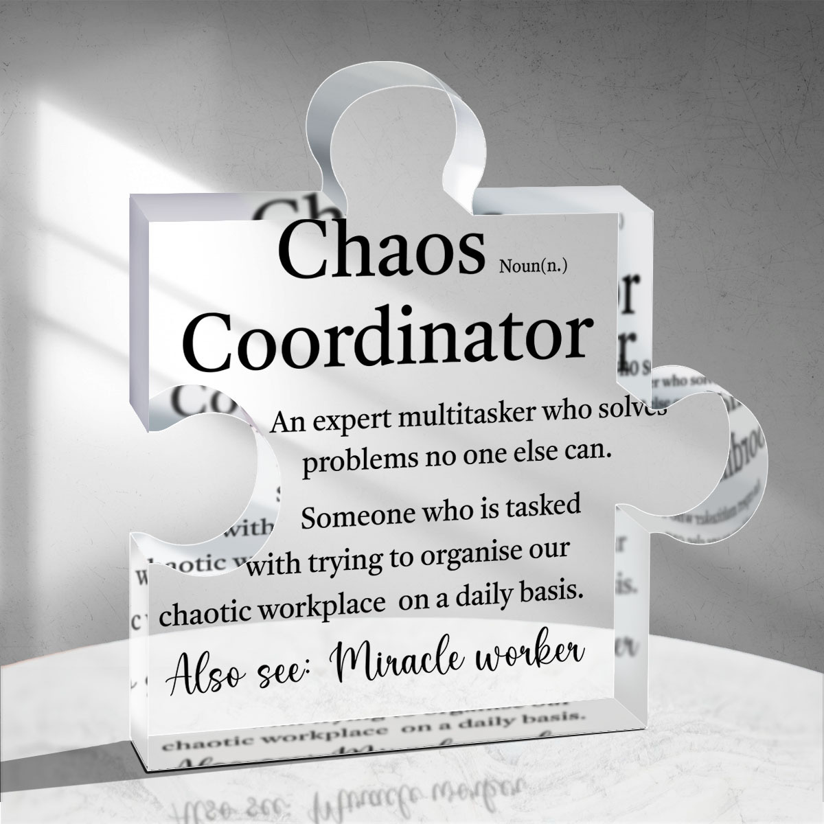  Funny Chaos Coordinator Gifts Office Desk Decor Sign Coworker  Gifts for Women Inspiration Work Gifts for Coworkers Retirement Thank You  Gifts for Boss Assistant Teacher Manager Nurse - TZB03 : Home