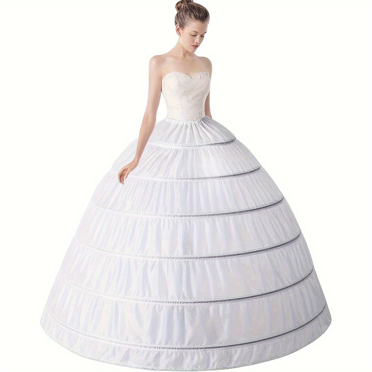 

1pc Six-steel Ring Wedding Dress Petticoat Dress Bustle For Wedding Gown Long Dress Bridal Wedding Dress Accessories