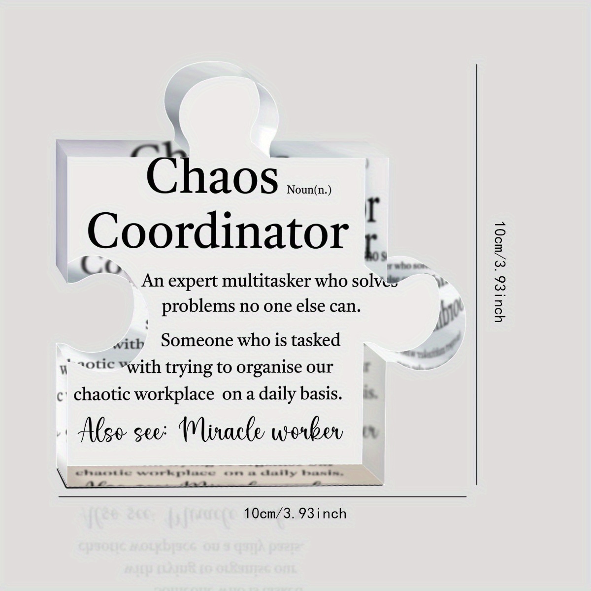 Chaos Coordinator Gifts for Women, Funny Office Gifts for Coworkers Friends  Boss, Funny Office Desk Decorations Sign for Home Office Bar Cubicle Table