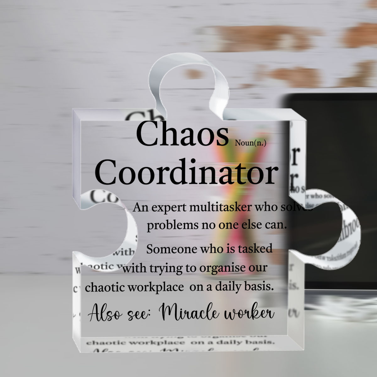 Chaos Coordinator Gifts for Women, Teachers Appreciation Gifts, Thank You  Coworker Boss Friend Gifts, Administrative Assistan Gift, Office Desk