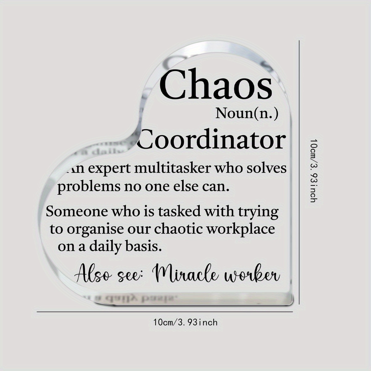 Chaos Coordinator Gifts for Women, Teachers Appreciation Gifts, Thank You  Coworker Boss Friend Gifts, Administrative Assistan Gift, Office Desk