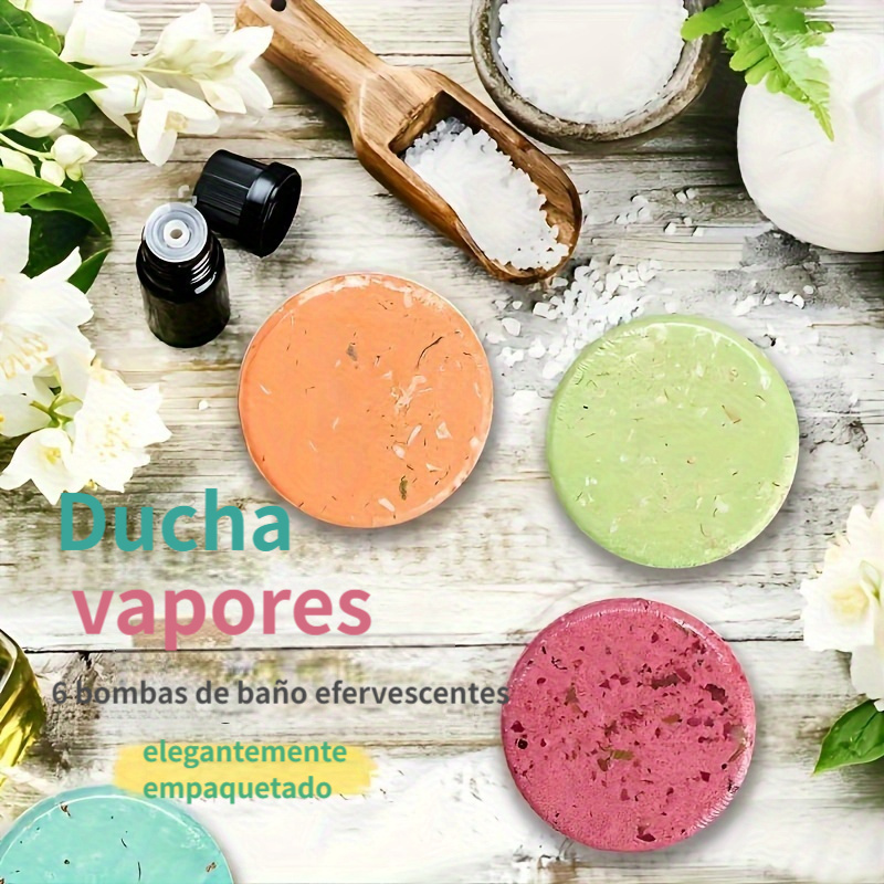 Bombas Baño Vapor Ducha Tabletas Baño Set Regalo Exfoliante - Temu Chile