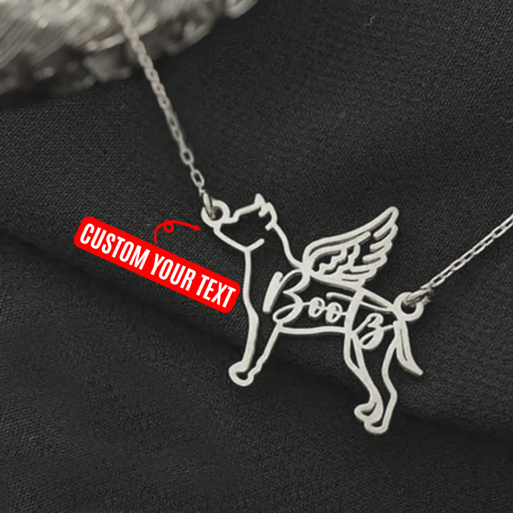 Dog clearance silhouette necklace