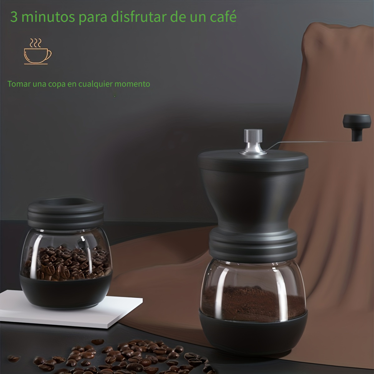 Molinillo de café eléctrico con rebabas cónicas Mni portátil, inalámbrico,  recargable, para viaje, café, café en granos, cafetera de acero inoxidable