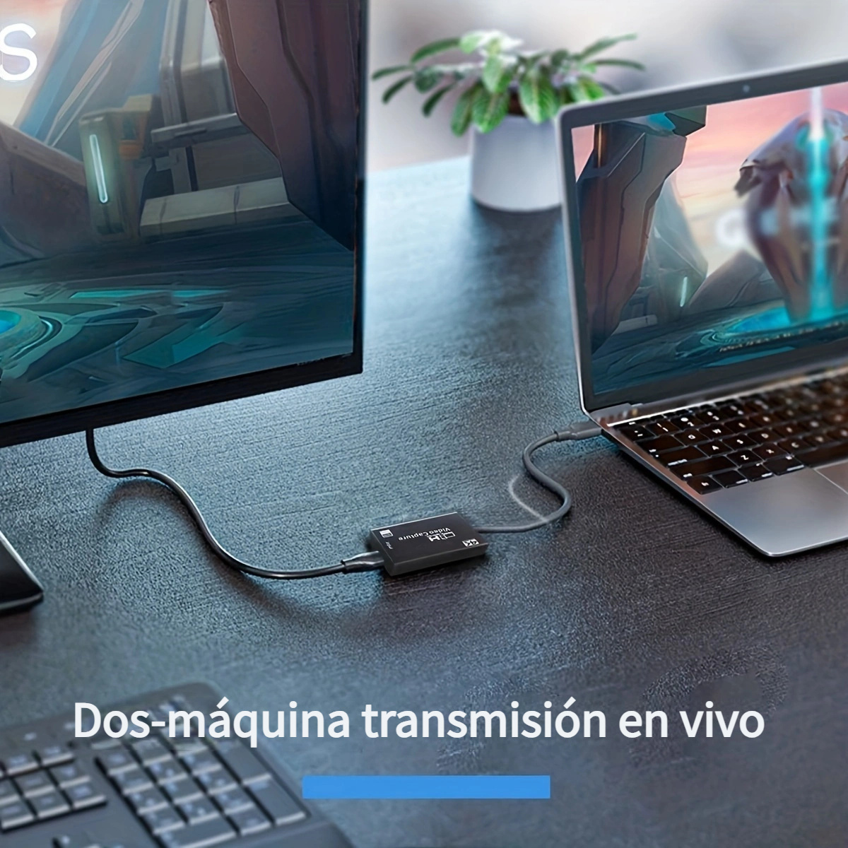 Cable adaptador de captura de video HDMI a USB, grabación HD 1080P,  transmisión, enseñanza, videoconferencia para computadora, TV, PS4/PS5,  Switch