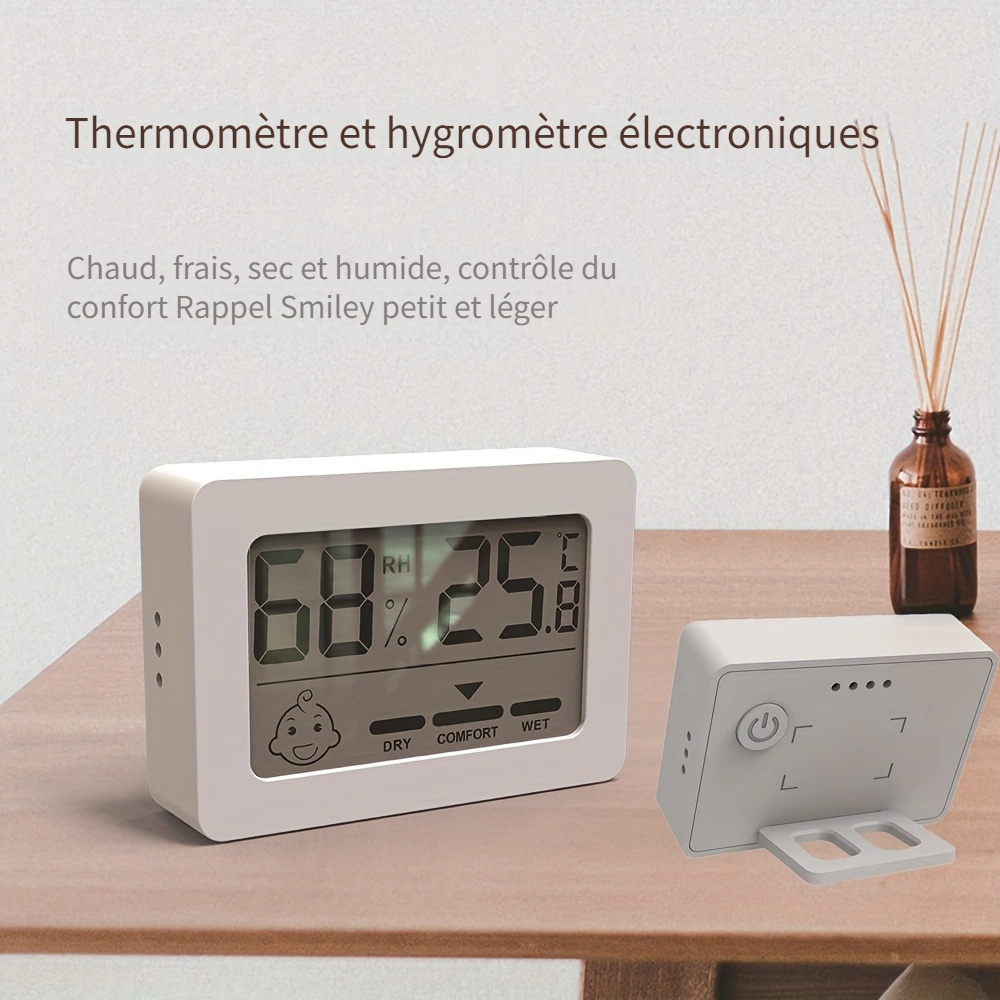 1pc LCD thermomètre numérique hygromètre intérieur chambre