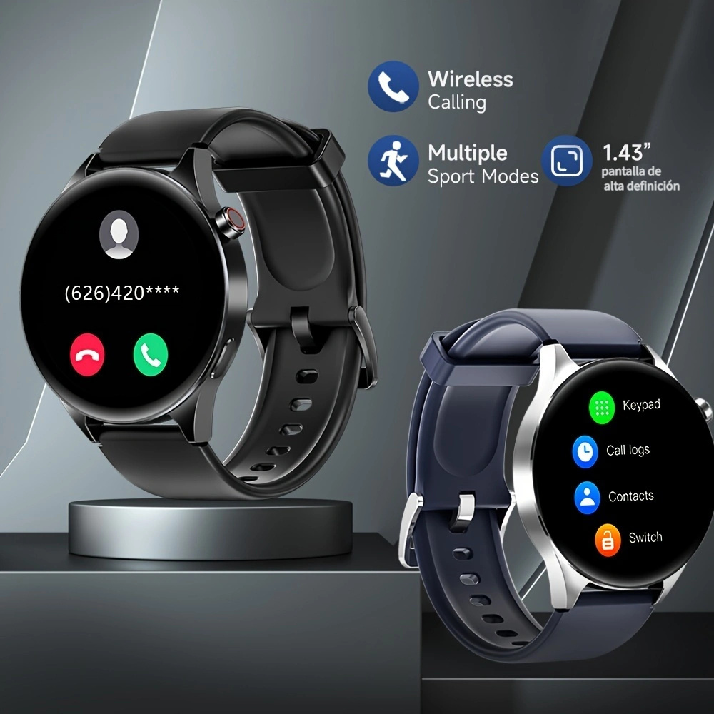 Reloj inteligente NFC para hombre, accesorio de pulsera resistente al agua  IP68 con seguimiento de movimiento